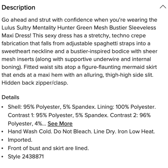 Lulus Hunter Green Mesh Bustier Maxi Dress (S) - Picture 3 of 5